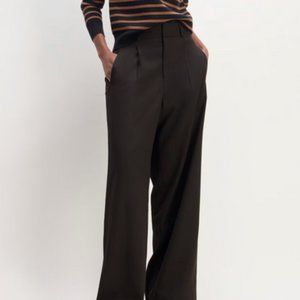 Everlane Way-High Wool Drape Pant